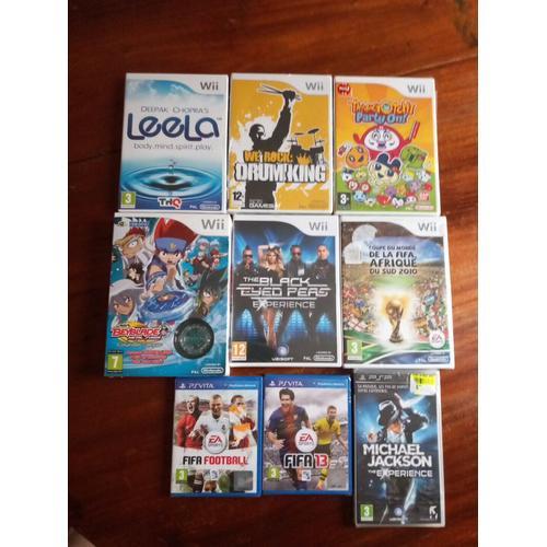 Lot 9 Jeux Vidéo Pour Wii, Ps Vita Et Psp (Leela - Coupe Du Monde De La Fifa Afrique Du Sud 2010 - Fifa13...)