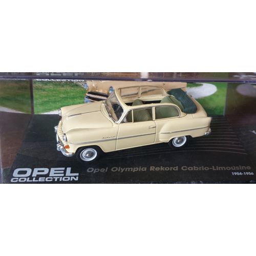 Voiture Miniature De Collection Opel Olympia Rekord Cabrio - Limousine - 1954-1956