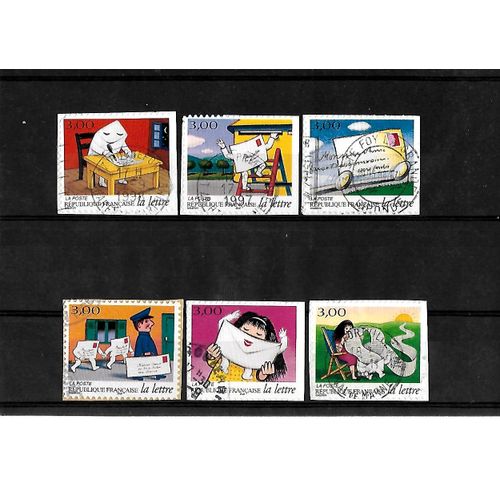 France- 1997 -Les Journées De La Lettre-Émis En Carnet Du N° 3066 Au N° 3071 -Lot De 6 Timbres Oblitérés-Très Bon Etat