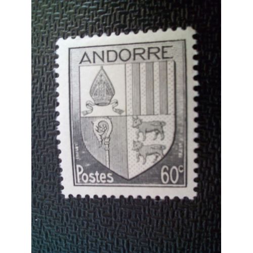 Timbre Andorre Yt 97 Blason 1944 ( 80404 )