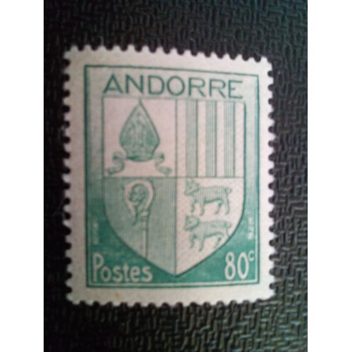 Timbre Andorre Yt 99 Blason 1944 ( 80404 )