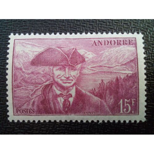 Timbre Andorre Yt 114 Conseiller Jaume Bonell 1944 ( 80404 )