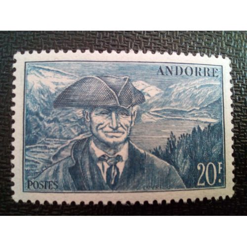 Timbre Andorre Yt 115 Conseiller Jaume Bonell 1944 ( 80404 )