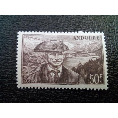 Timbre Andorre Yt 118 Conseiller Jaume Bonell 1944 ( 80404 )