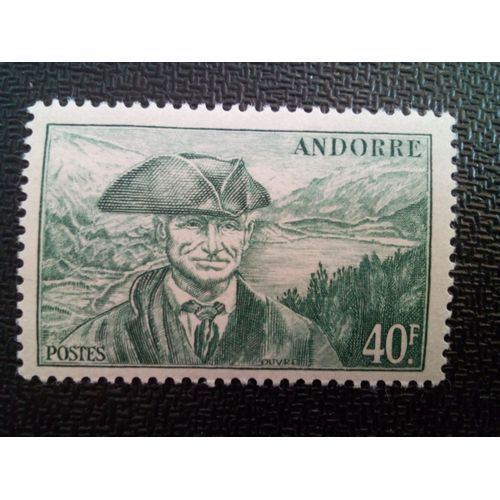 Timbre Andorre Yt 117 Conseiller Jaume Bonell 1946 ( 80404 )