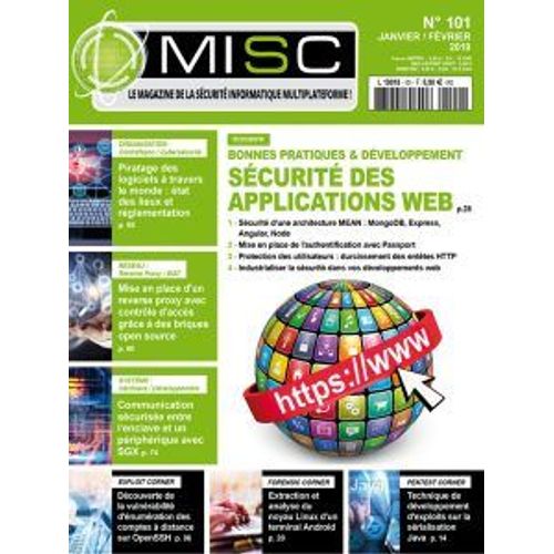 Misc 101 - Securite Des Applications Web - Openssh, Deserialisation Java, Intel Sgx, Piratage