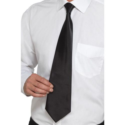 Cravate Noire De Gangster (Taille Unique Adulte)