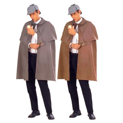 Manteau Détective Anglais Marron De Taille Unique
