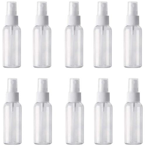 20pcs 50ml Bouteille Voyage Portable Bouteille De Voyage Cosmétiques Crème Lotion Container Bouteilles En Plastique La Désinfection Liquide Vaporisateur Blanc 