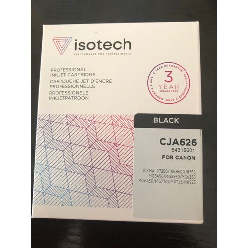 Cartouche Isotech CJA626 Black pour Canon