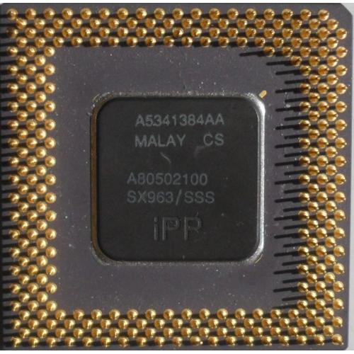 Intel a80386 CPU Rétro 37332850AA Malais plaqué or broches 1985 1986