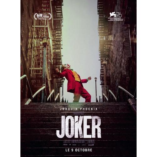 Joker - Véritable Affiche De Cinéma Roulée - Format 40x60 Cm - De Todd Phillips Avec Joaquin Phoenix, Robert De Niro, Zazie Beetz, Frances Conroy - 2019