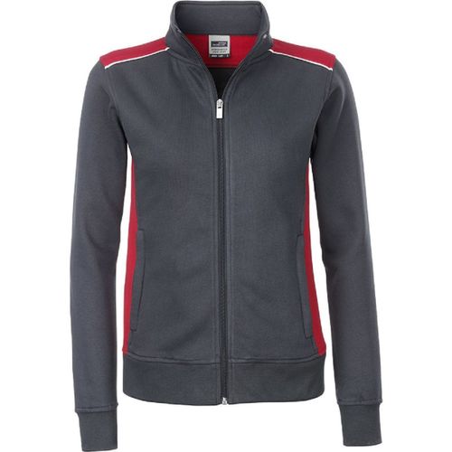 Sweat De Travail Zip Int?Gral - Femme - Jn869 - Gris Carbone