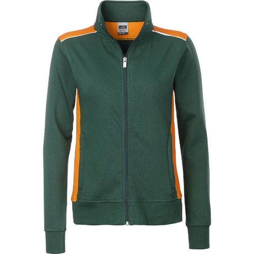 Sweat De Travail Zip Int?Gral - Femme - Jn869 - Vert Fonc?