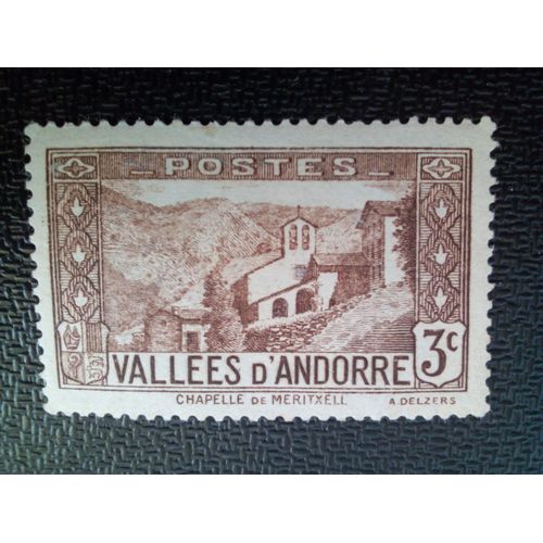 Timbre Andorre Yt 26 Église De Meritxell 1932 ( 80404 )