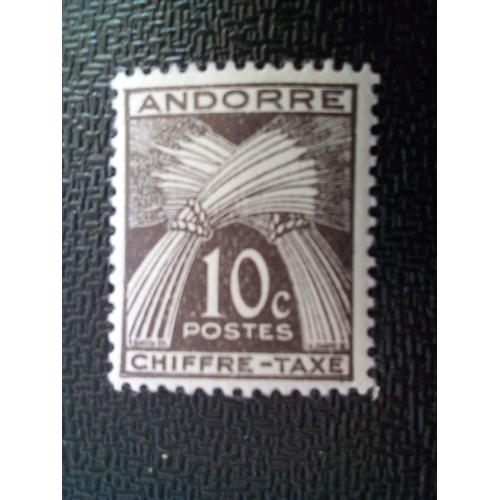 Timbre Andorre Yt T 32 «Timbre Taxe» 1946 ( 80404 )