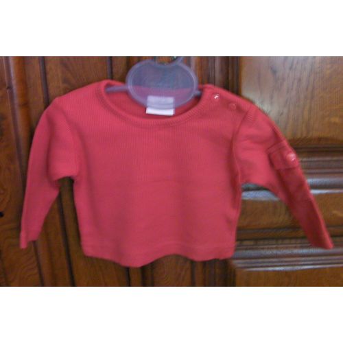 Tee-Shirt Rouge - Taille 3 Mois