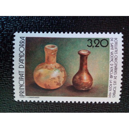 Timbre Andorre Yt 404 Héritage Culturel 1991 ( 90404 )