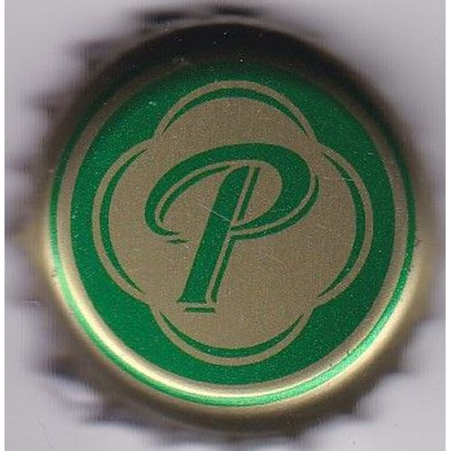 Capsule De Biere - " P " - Vert Et Bronze