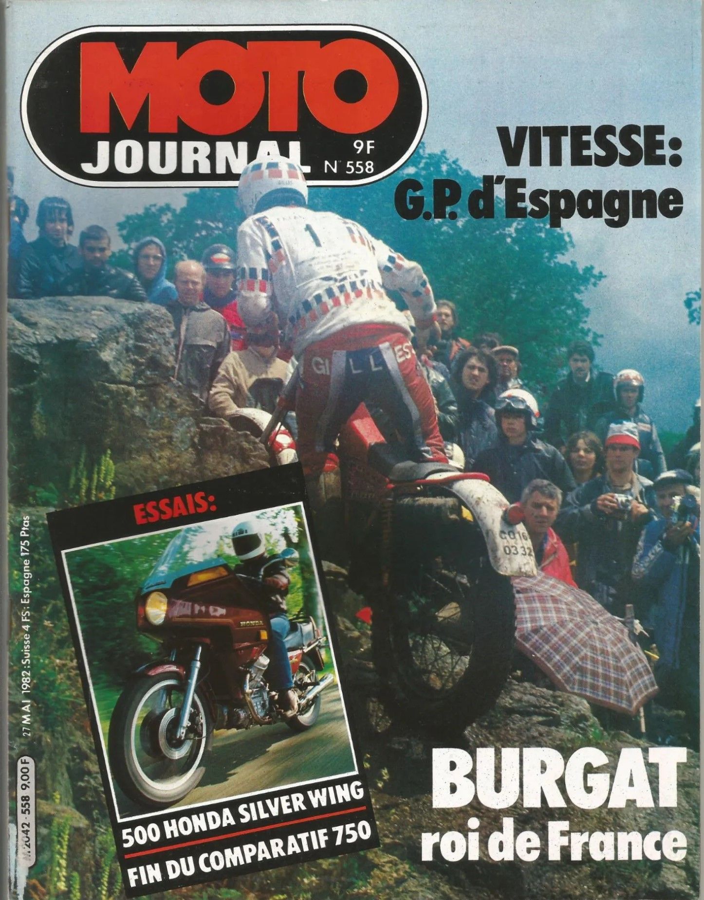 Moto Journal 558 Honda 500gl Yamaha 125rdlc Xs400