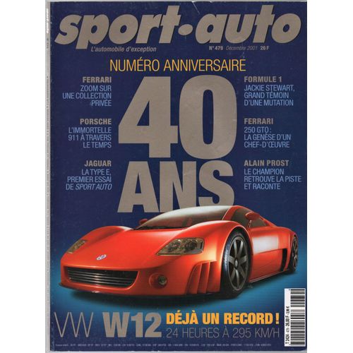 Sport Auto N 479 Numero Anniversaire 40 Ans Rakuten