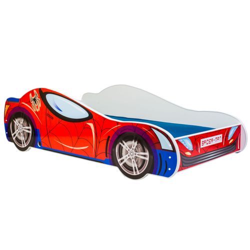 Lit Enfant + Matelas 140x70 - Lit Voiture ""Spidercar""