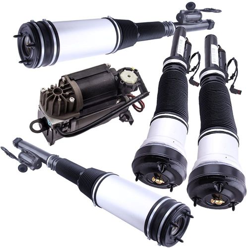 4x Air Amortisseur Strut Avant + Arrière For Mercedes Classe S W220 +Compresseur