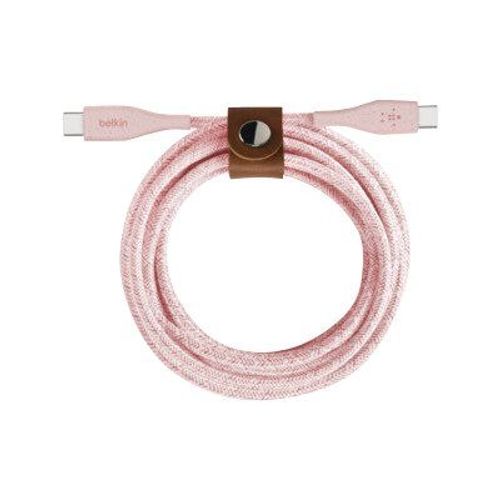 Belkin BOOST CHARGE - Câble USB - 24 pin USB-C (M) pour 24 pin USB-C (M) - 1.2 m - rose
