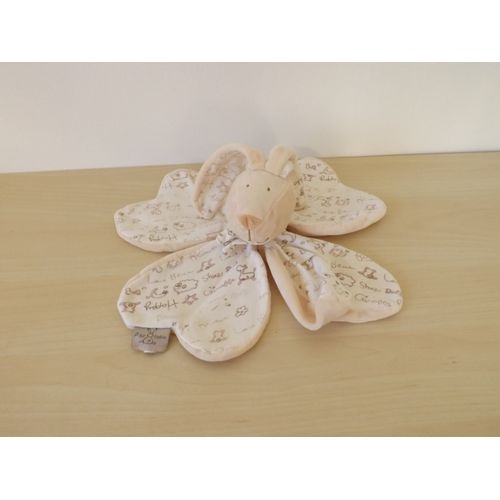 Doudou Lapin Beige Fleur P'tit Lapin Cmp