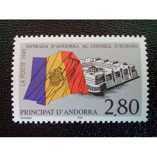 Timbre Andorre Yt 466 Conseil De L'europe 1995 ( 90404 )