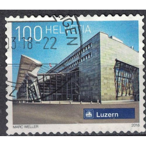 Suisse 2016 Oblitéré Used Luzern Railway Station Gare De Lucerne Su