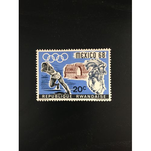 Timbre Neuf Rwandais Jo Mexico 1968