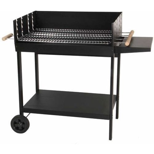 Barbecue à charbon de bois à double grilles Noir 106 x 52 x 92 cm