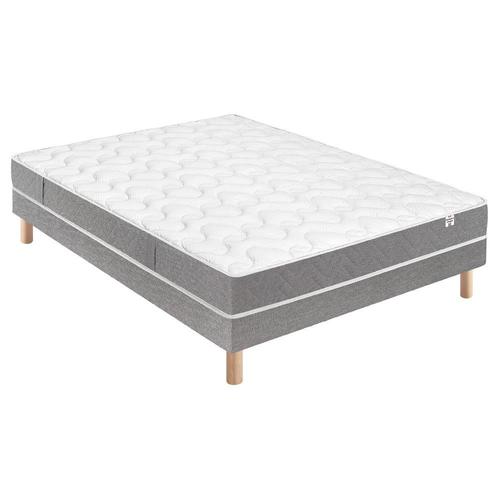 Ensemble Matelas Botaniste 100% Latex + Sommier Base Ferme 120x190