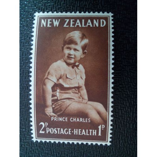 Timbre Nouvelle -Zelande Yt 316 Timbres Santé 1952 Prince Charles 1952 ( 90404 1)