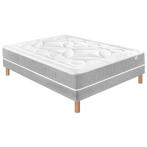 Ensemble Matelas Douces Nuits Laly 100% Latex + Sommier Base Ferme 120x190