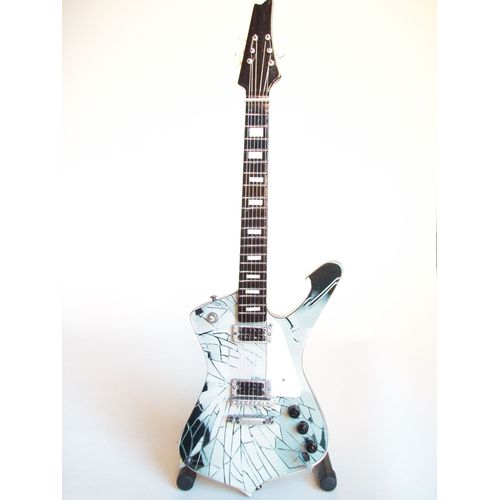 Guitare Miniature Style Cracked Mirror De Paul Stanley Kiss