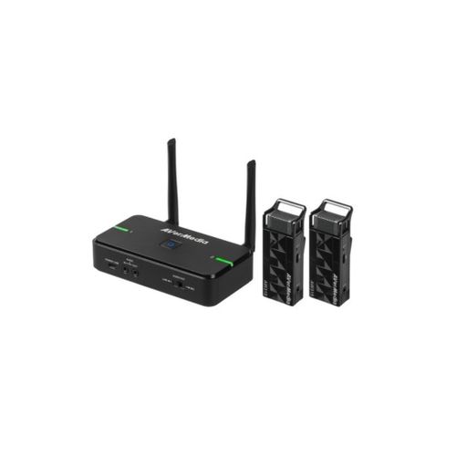 AVERMEDIA 2 Micros sans fil pour Enseignant et formateur SANS base de Rechargement/rangement 15-20 metres anti-interférences Atténuateur de Bruit de Fond AW315