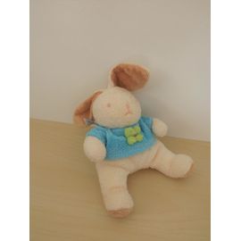 Doudou Lapin Pull Bleu Ajena