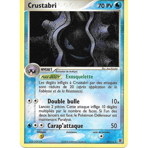 Carte Pokemon Crustabri 20/112 70 Pv Fr
