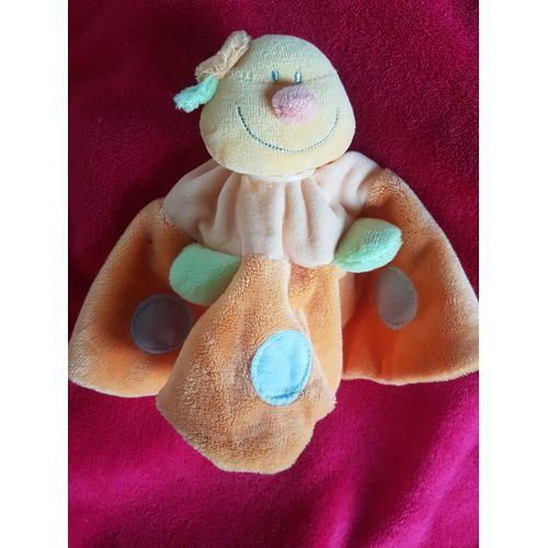 Doudou Chenille Jolly Baby Tache Bleu