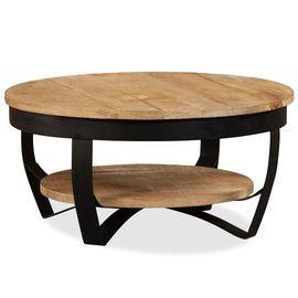 Vidaxl Table Basse Bois Massif De Manguier 65 X 32 Cm