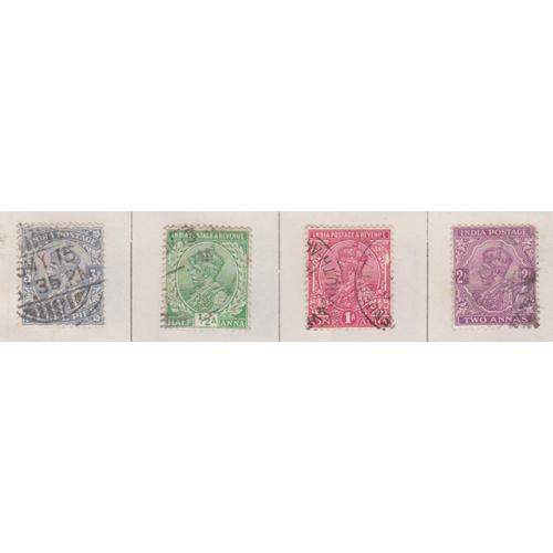 8 Timbres Poste D Inde Bombay Revenue. India Postage Stamp