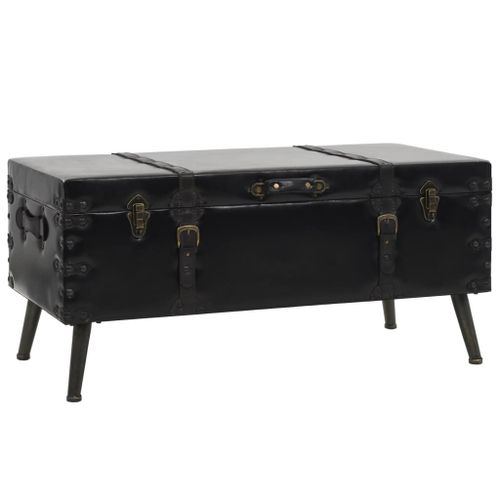 Table Basse Mdf Et Acier 102 X 51 X 48 Cm