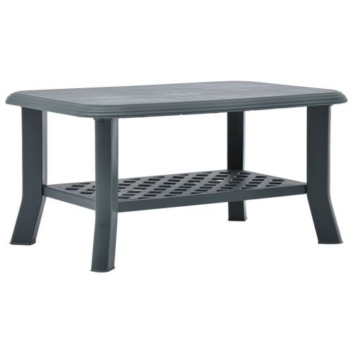 Table Basse Vert 90 X 60 X 46 Cm Plastique