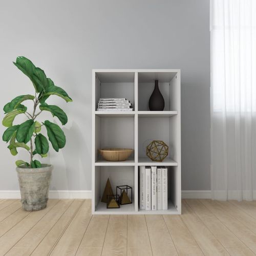 Vidaxl Bibliothèque/Buffet Blanc Brillant 66x30x98cm Bois D'ingénierie