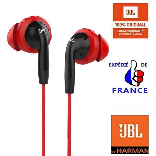 JBL® Inspire 100 ¿- Écouteurs Sport Twistlock intra-auriculaire Rouge et noir Par Harman Kardon