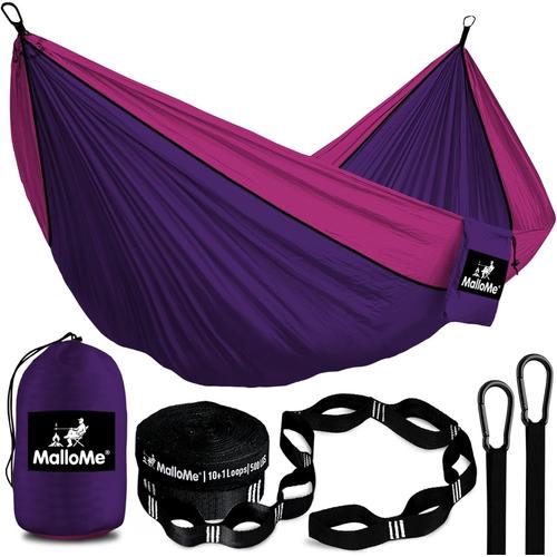 Hamacs Hamac Exterieur - Hamac Suspendu - Hamac 2 Places 2 Personnes Double & 1 Personne - Hammock Pour Adultes & Enfants - Camping Hammack Portable - Amack Amaque Amak Amac Amaque Hammac