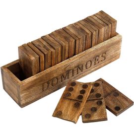 Jeu De Dominos En Bois De Manguier