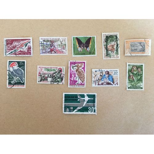 Côte DIvoire - Lot De 10 Timbres Différents - Rl 42